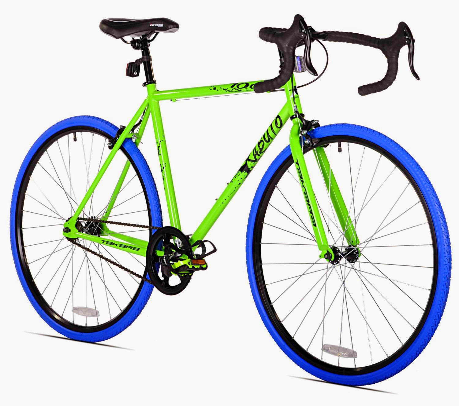 Takara Kabuto Single Speed Road Bike, green/blue, picture, review specs