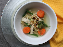 Chicken Soup with Toasted Corn and Dill