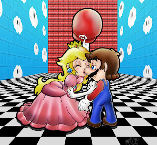 Peach y Mario