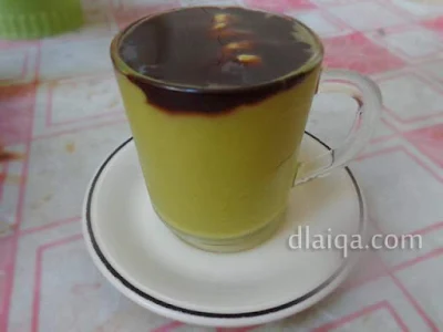 tambahkan susu kental manis cokelat