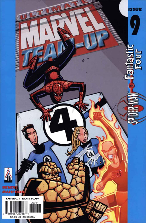 Spidey teams up with a poster of his idols