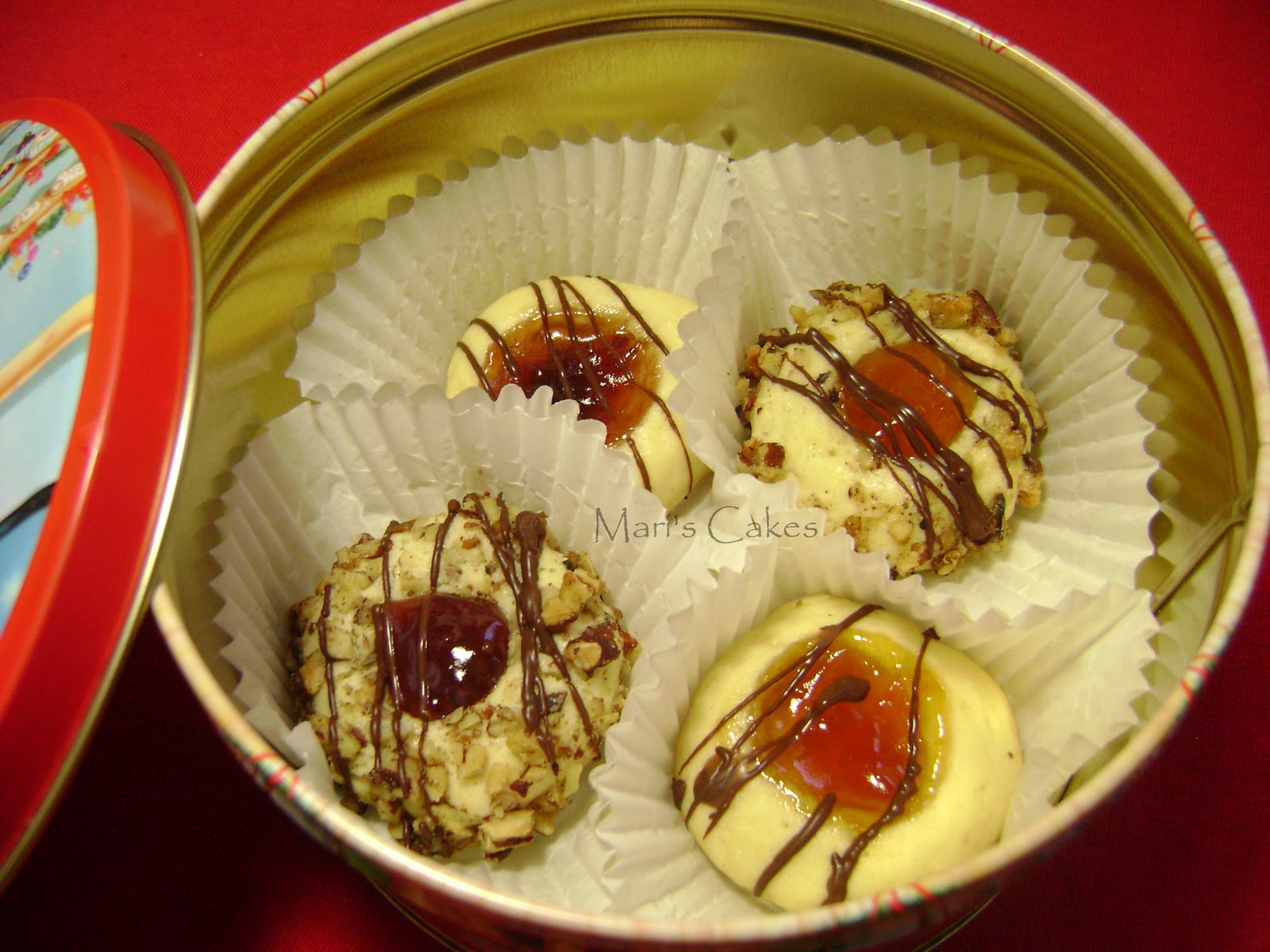 Thumbprint Cookies, Jam Filled Butter Cookies Mari's Cakes