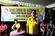 Youngkie Limen Anggota DPRD Provinsi Sulut Gelar Reses III Di Ranomut Kota Manado