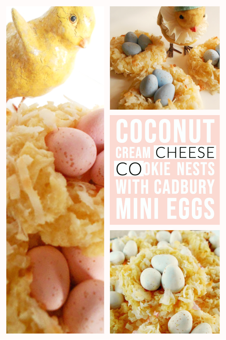 The Cutest Easter Cookies Coconut Cream Cheese Cookie Nests