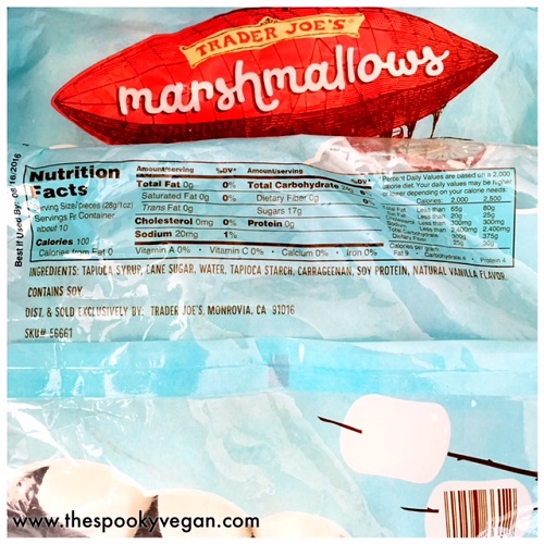 The Spooky Vegan Food Review Trader Joe's Vegan Marshmallows