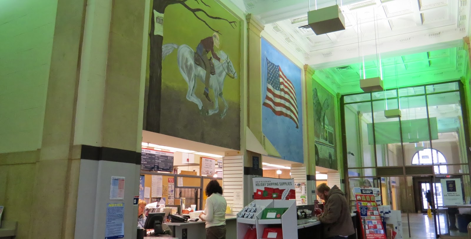 Nomadic Newfies Kenosha Post Office Mural