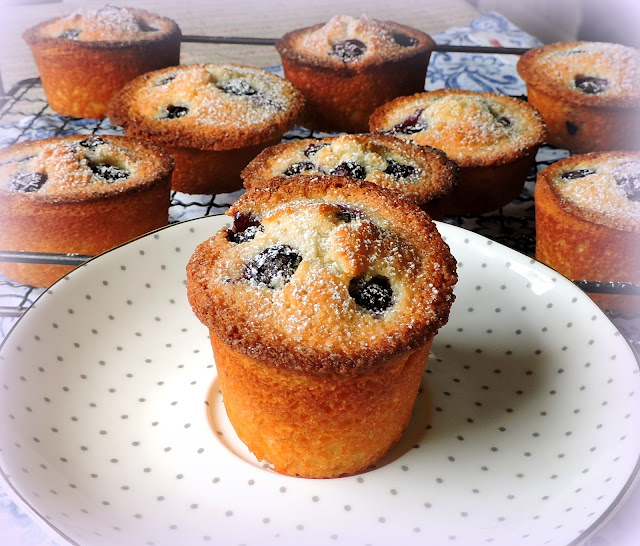 Blueberry, Lime & Coconut Friands