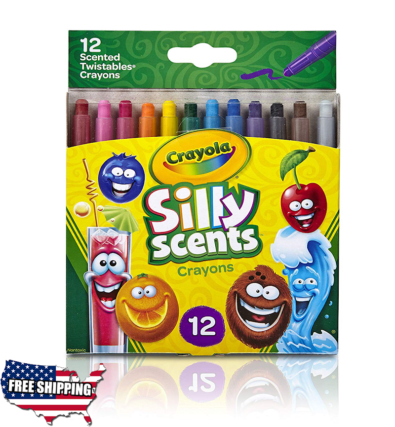 Crayola Silly Scents Twistables Crayons Sweet Scented Crayons, Gift 12 Count