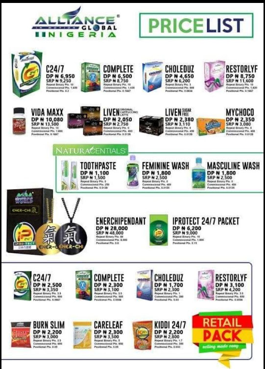 Price List Of Aim Global Products 2017 Alliance In Motion Global: AIM GLOBAL PRODUCTS PRICE LIST