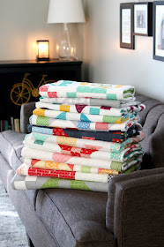 Quilts from the Fresh Fat Quarter Quilts book by Andy Knowlton of A Bright Corner - 12 fun quilt projects that are all FQ friendly