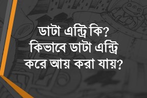 ডাটা এন্ট্রি কি? মোবাইলে data entry করে আয়