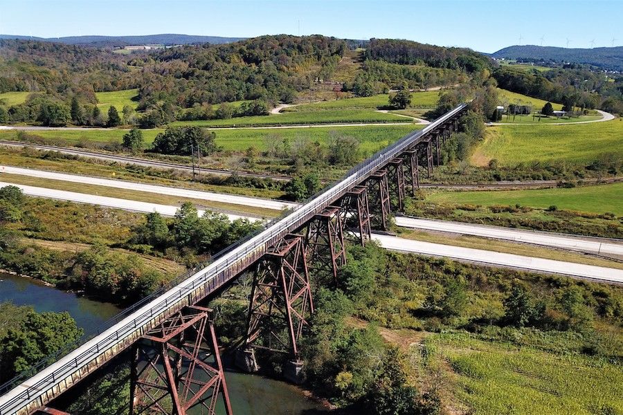 Industrial History 1912 Trail/WM Salisbury Viaduct over Casselman