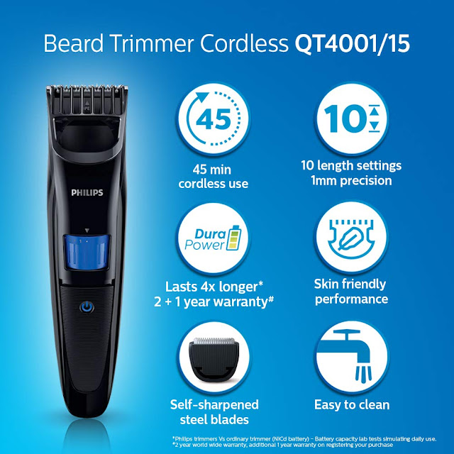 cordless rechargeable beard trimmer guied