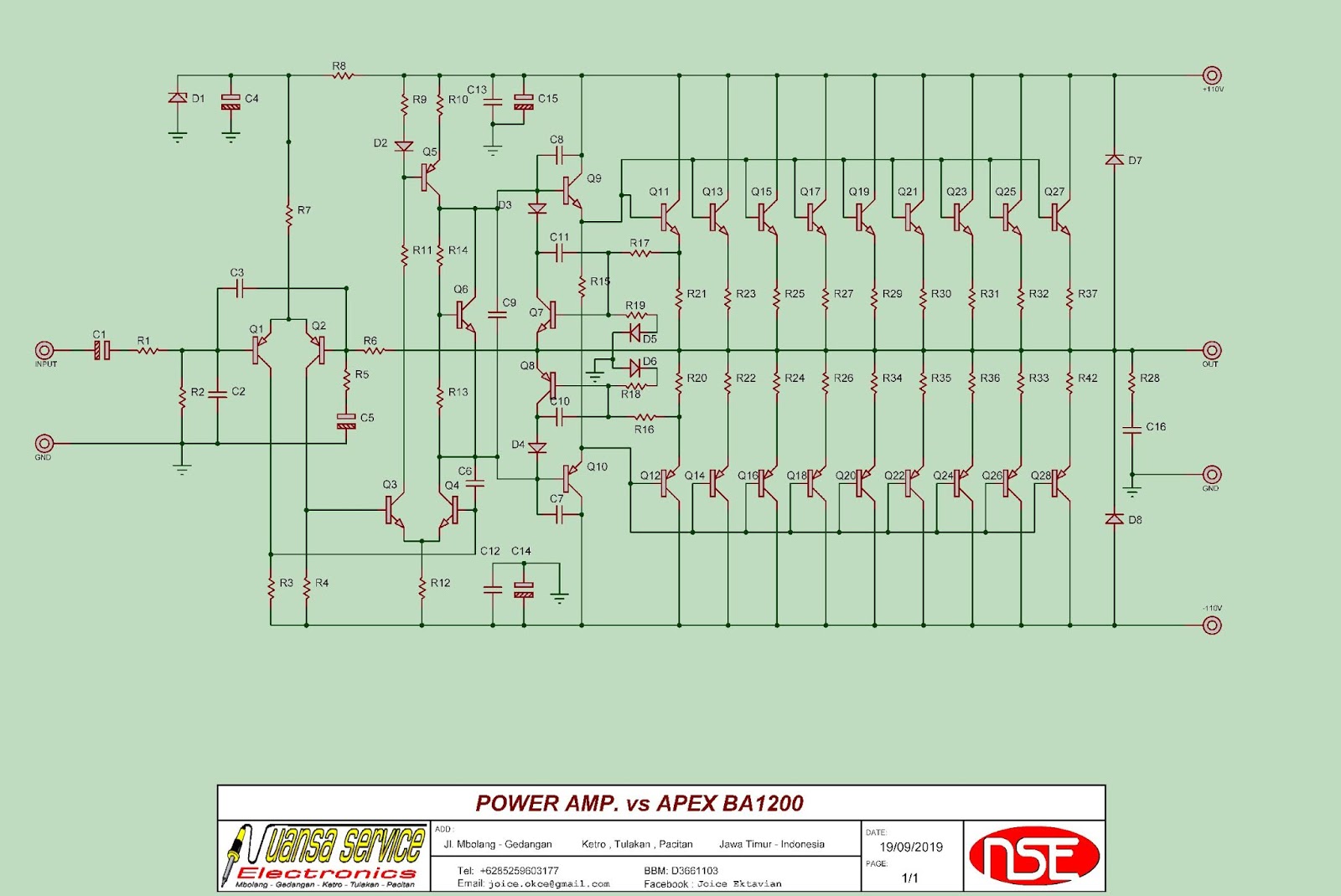 Download Skema Power Amplifier Terbaru