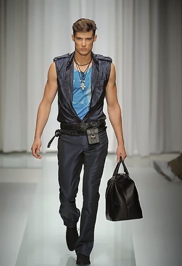 Sean O'Pry American male model: Sean O’Pry Versace Spring 2010