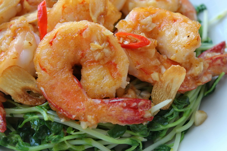 Vivian Pang Kitchen Prawns with Garlic 蒜酥虾