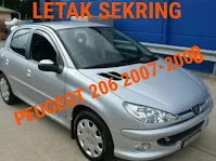 sekring mobil PEUGEOT 206 tahun 2007-2008