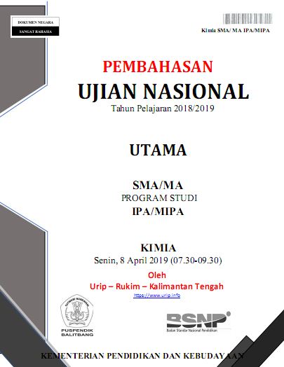 Soal Un Kimia Sma Ipa Tahun 2019 Dan Pembahasan Blog Pak Pandani