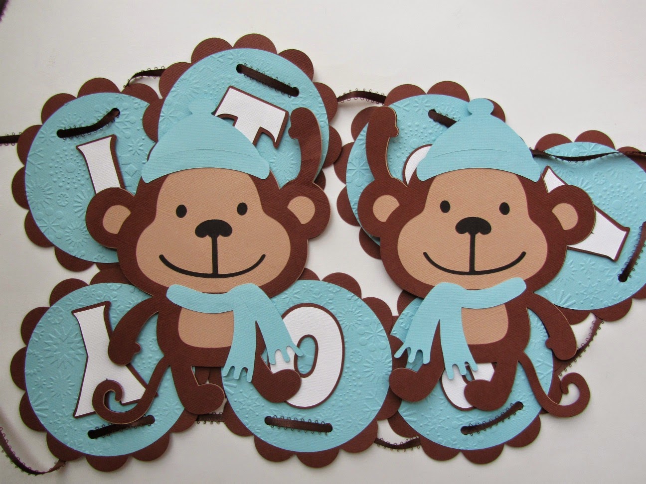 Jingvitations: Cricut Monkey Baby Shower Banner