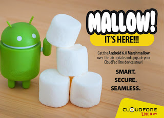 CloudFone Seeds Marshmallow Update To CloudPad One Devices