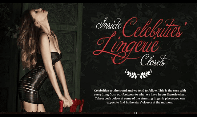 Image: Inside Celebrities Lingerie Closets 