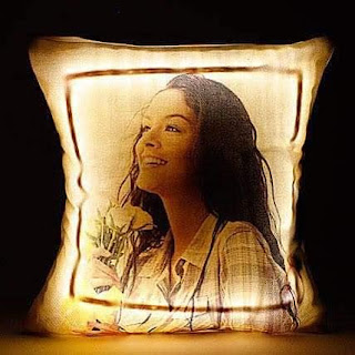 LED cushion with image