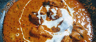 Adding cream in butter chicken gravy for butter chicken Murgh makhani recipe