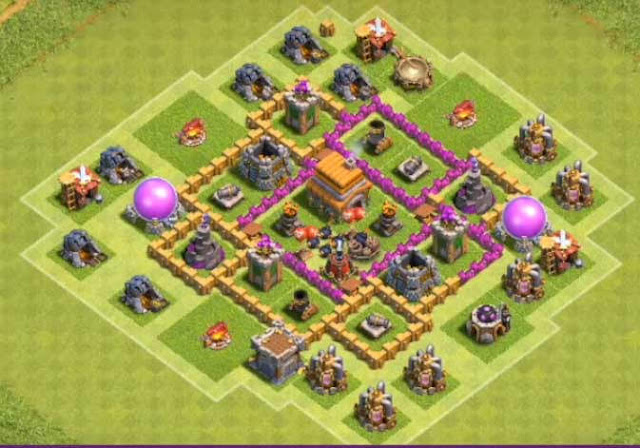 Base Town Hall 6 Clash of Clans Trophy