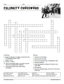 free crossword puzzles to print