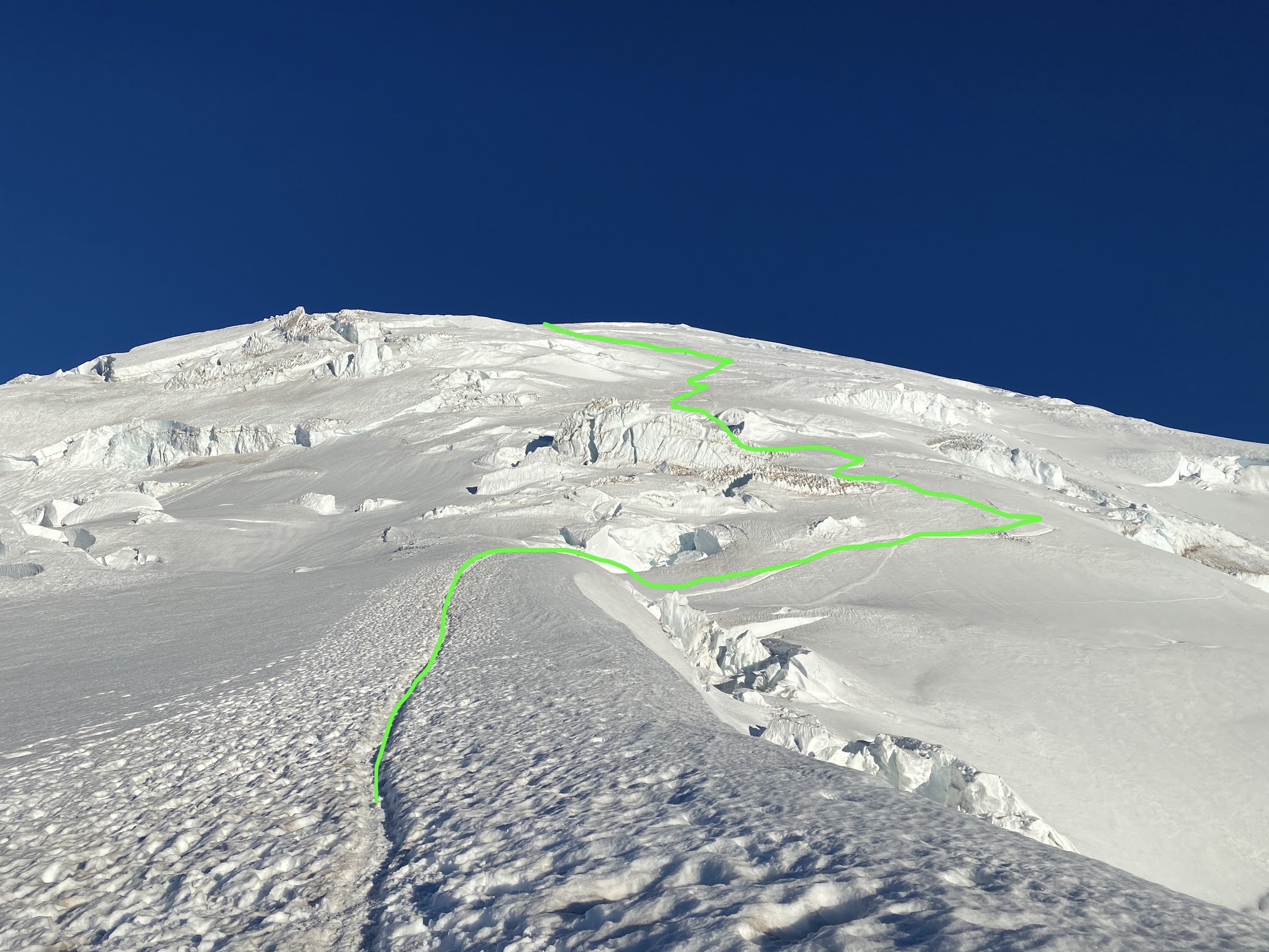 Mount Rainier Climbing DC Route Conditions 07/01/2021 After the heat