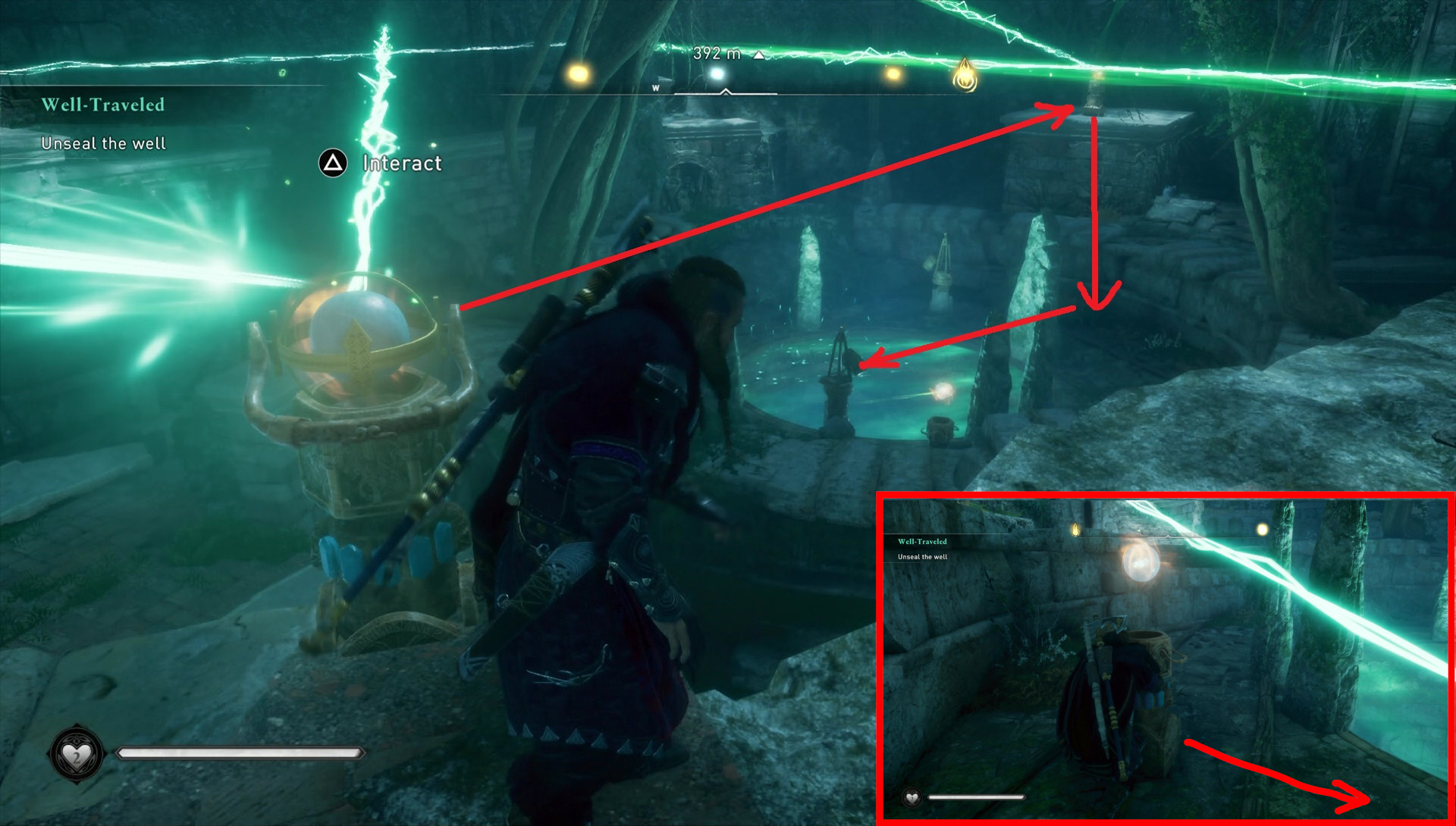 How To Open The Well During The Journey To Asgard Quest In Assassin S Creed Valhalla Solving The Puzzle With Rays And Mirrors
