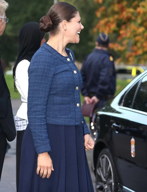 King Carl Gustav of Sweden and Crown Princess Victoria of Sweden visited Swedish Migration Board in Restad farm in Vanersborg Uddevalla