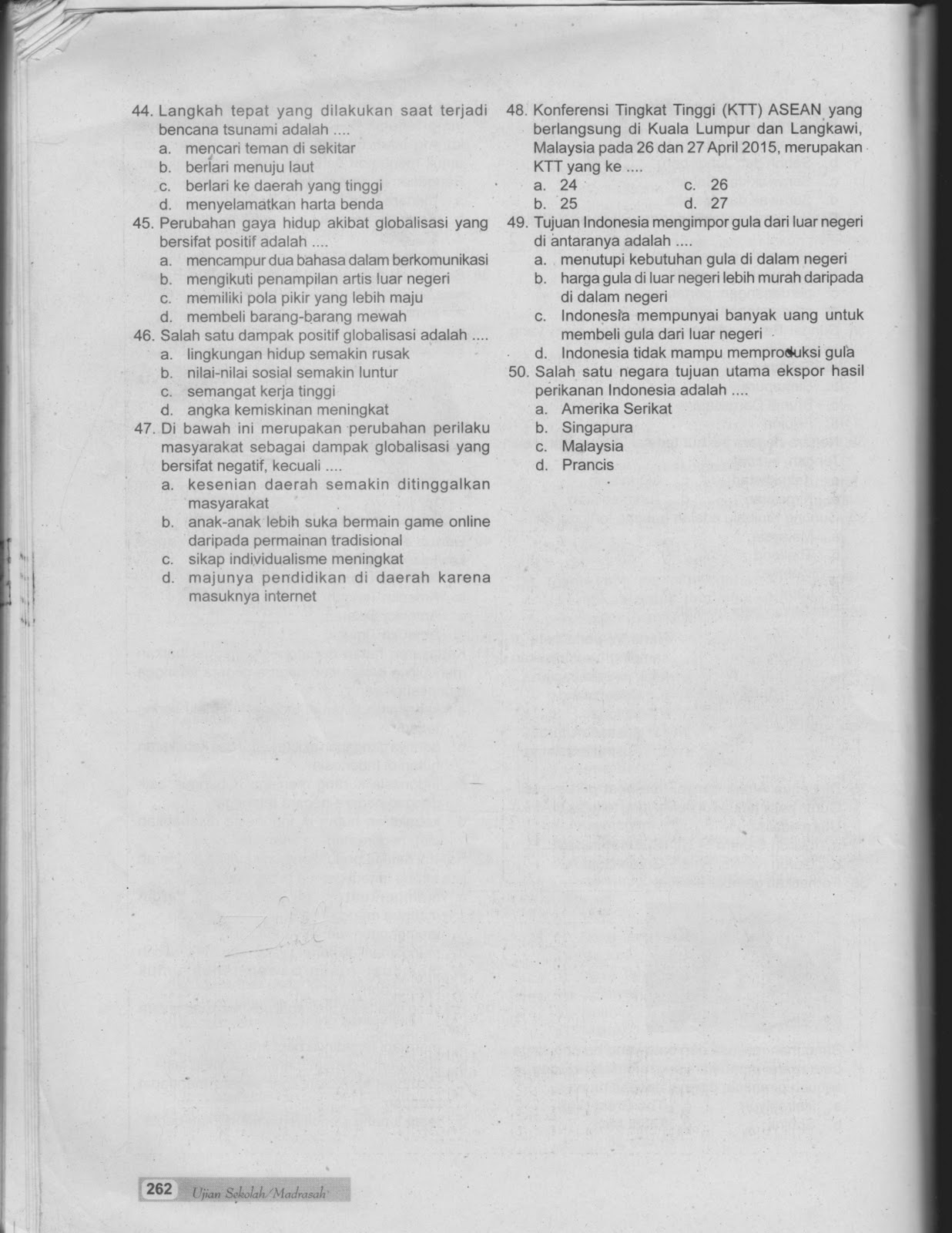 Kumpulan Prediksi Soal Ujian Akhir Sekolah Dasar (SD) dan