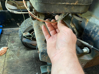 Unplugging the alternator and headlight wires