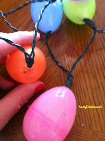 How to make Easter Egg lights for your front porch