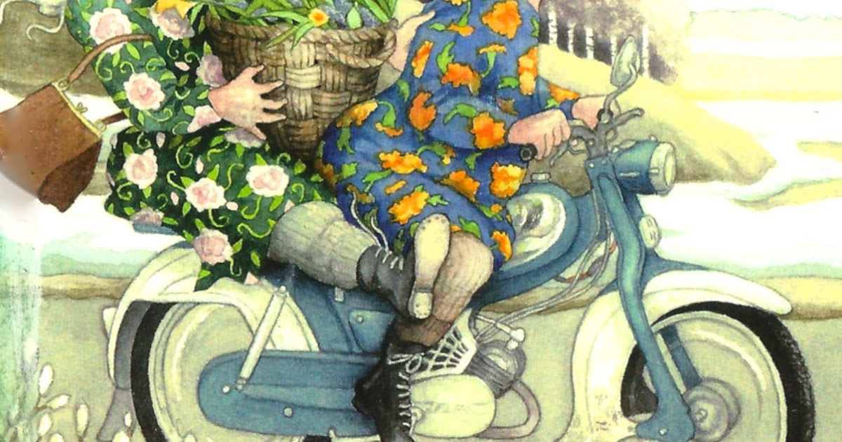 My Favorite Funny Postcards Inge Look, Motorcycle and Toilet Plunger Hat