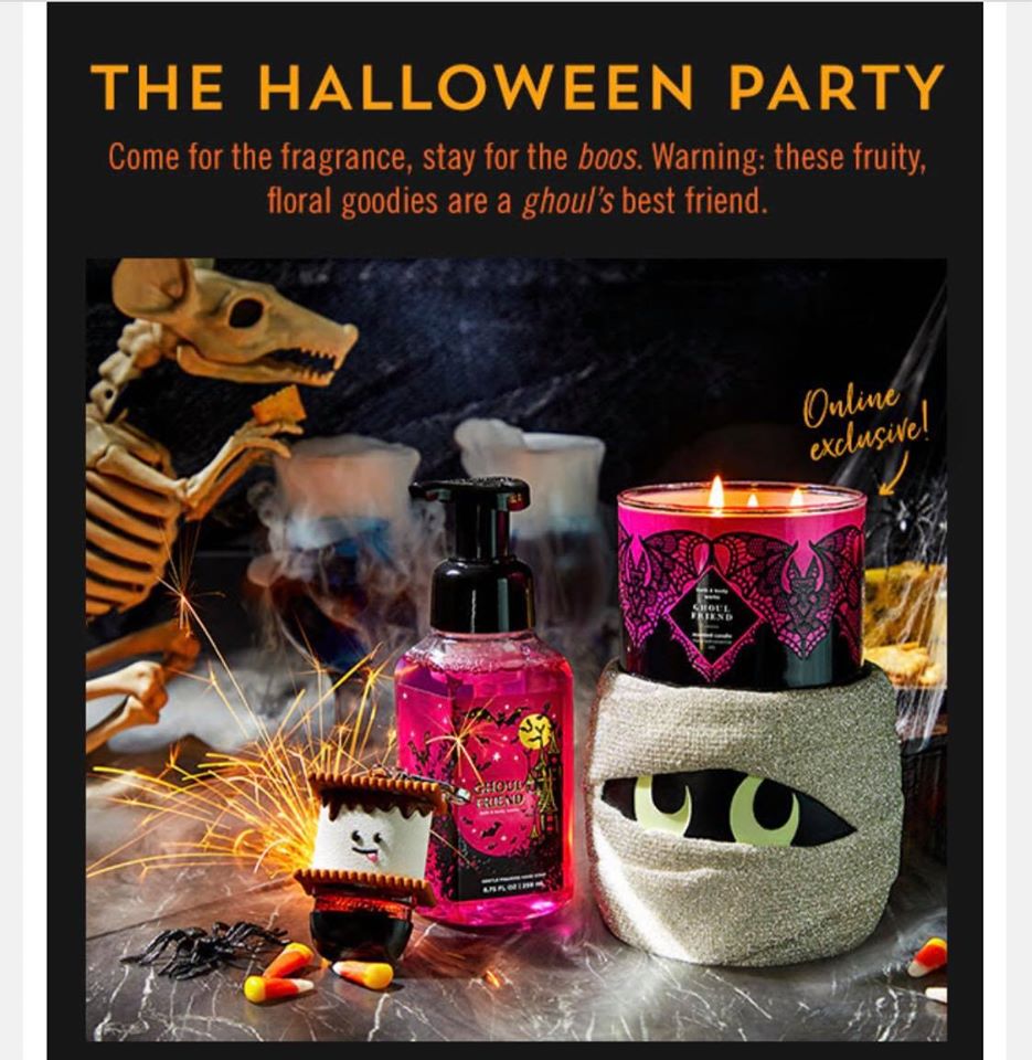 Life Inside the Page Bath & Body Works First Look Halloween Email