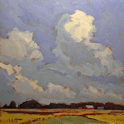 impressionist paintings landscape oil rural painting landscapes malott heidi impressionism contemporary daily impressionists artist abstract dailypainters farm sky canvas fine