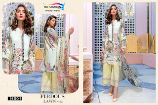 M3 Fashion Firdous lawn 3 Pakistani Suits Wholesaler