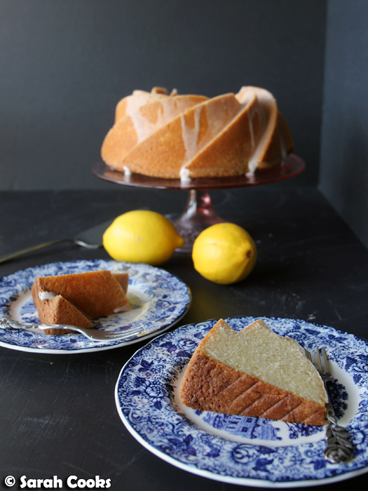 Sarah Cooks Lemon and Sour Cream Bundt Cake with Lemon Glaze