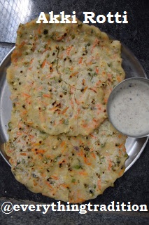 Akki Roti recipe | beginners-easy-quick breakfast recipe