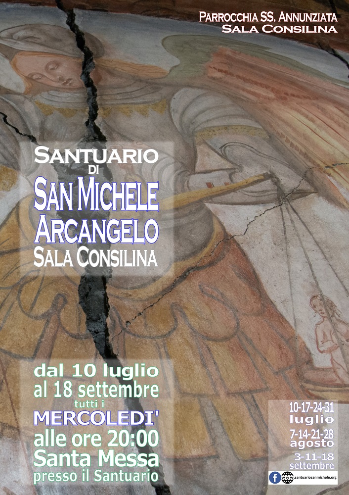 Santuario San Michele Arcangelo Messe al Santuario tutti i mercoledì dal 10 luglio al 18 settembre