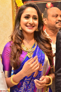 Pragya Jaiswal in colorful Saree looks stunning at inauguration of South India Shopping Mall at Madinaguda ~  Exclusive Celebrities Galleries 002