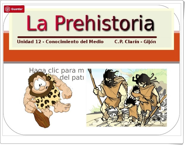 "La Prehistoria" (Presentación del C.P. Clarín de Gijón)