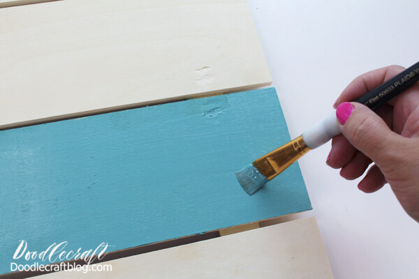 Step 1: Painting the Pallet Plaque Begin by painting the pallet plaque sign however you like.