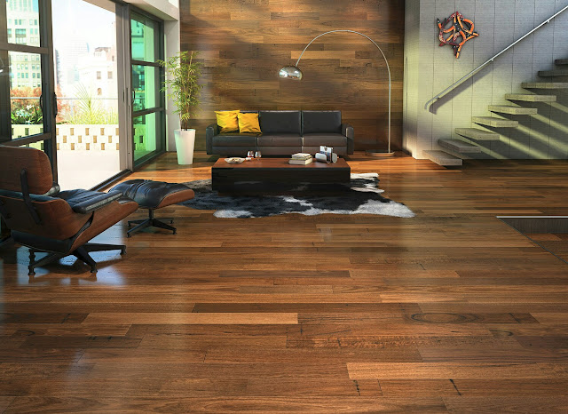 Wood house flooring