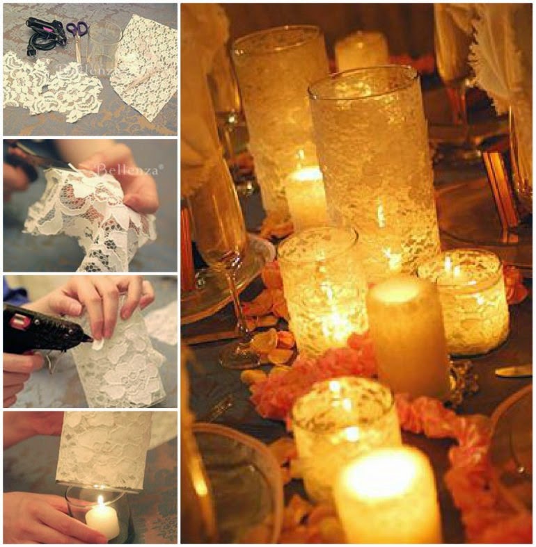 Ideas & Products Lace Candles