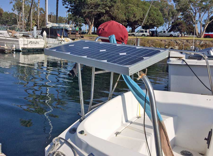 installing solar panels on sailboat