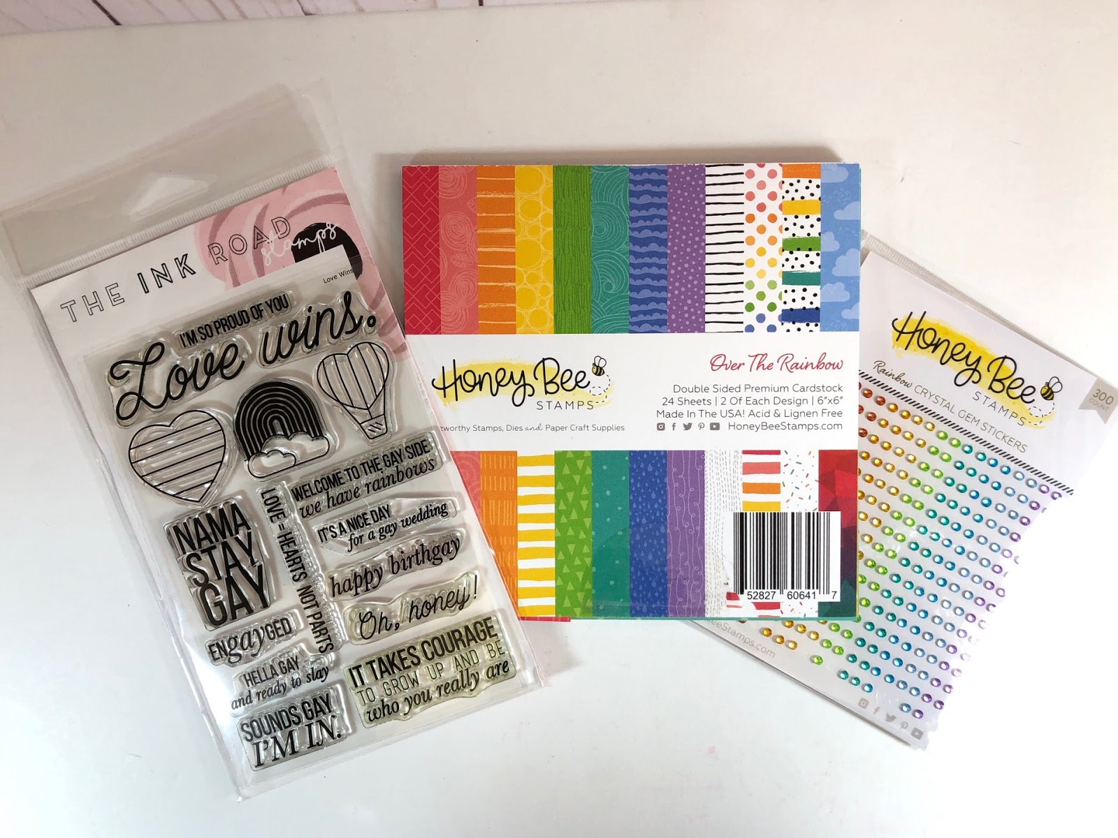 Honey Bee Stamps - Gem Stickers - Happy Hearts