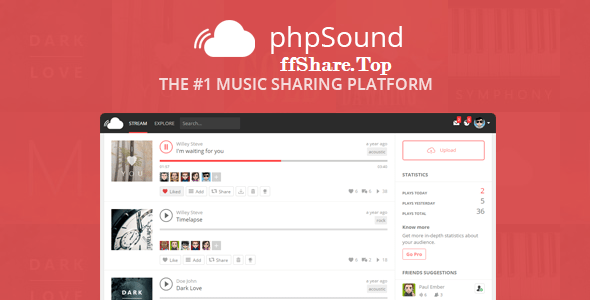 phpSound v3.3.0 - Music Sharing Platform